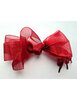 Veters organza lint donkerrood 40mm - 120cm