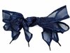 Veters organza lint donkerblauw met randje 40mm - 120cm