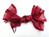 Veters organza lint bordeaux met randje