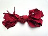 Veters lint zacht bordeaux ruit 25mm