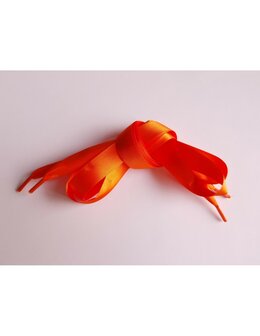 Veters satijn lint oranje 15mm