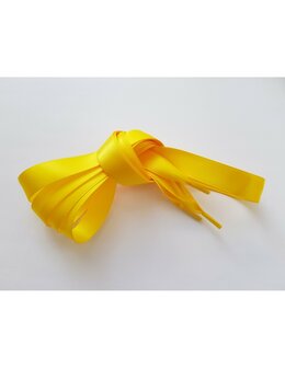 Veters satijn lint geel 15mm - 120cm