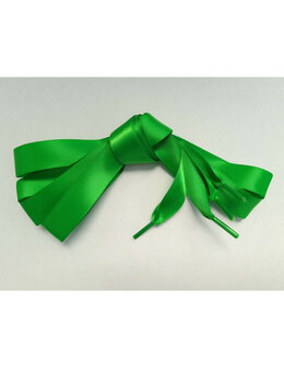 Veters satijn lint groen 20mm - 120cm
