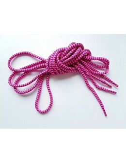 Veters roze-paars rond 150cm
