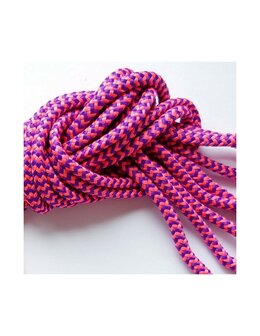 Veters roze-paars rond 150cm