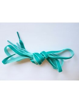 Veters fluweel turquoise 10mm - 120cm