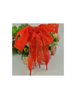 Veters kant rood 25mm - 120cm