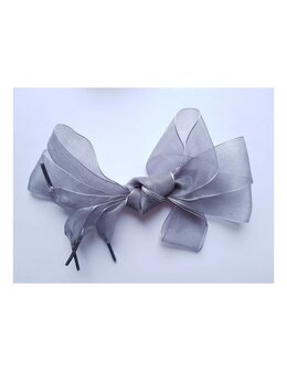 Veters organza lint zilvergrijs 40mm - 120cm