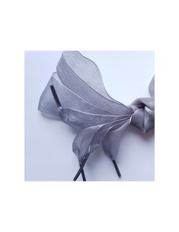 Veters organza lint zilvergrijs 40mm - 120cm