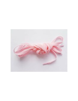 Veters dubbel fluweel lichtroze 10mm - 90cm