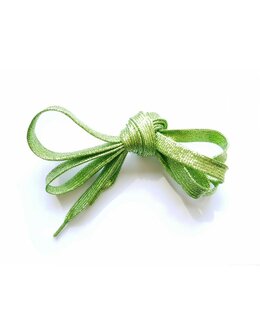 Veters glitter lichtgroen 10mm - 110cm