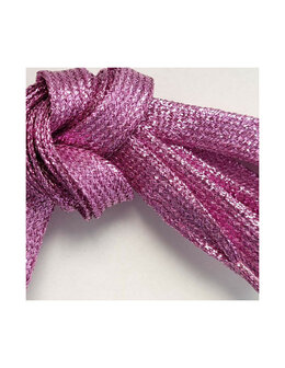 Veters glitter licht paars 10mm - 110cm