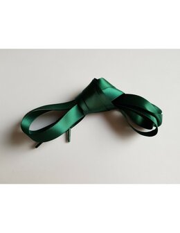 Veters satijn lint groen 15mm - 120cm