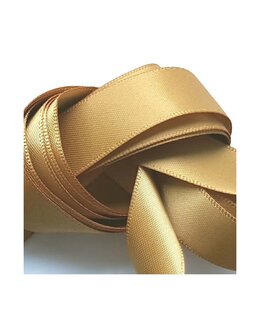 Veters satijn lint goud 15mm