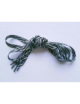 Veters zebra zwart-wit 10mm - 75cm (laatste paren)