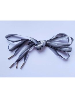 Veters lengtestreep wit-zwart 10mm