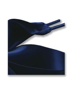 Veters satijn lint donkerblauw 40mm - 120cm