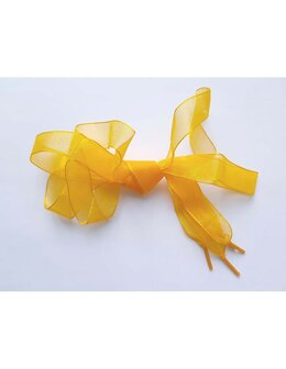 Veters organza lint oker-oranje 20mm - 120cm