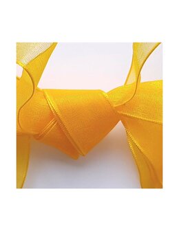Veters organza lint oker-oranje 20mm - 120cm