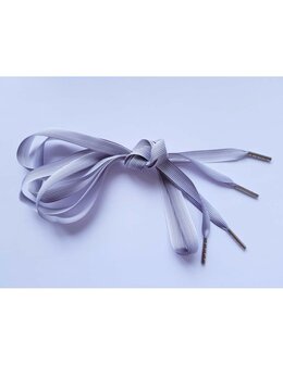 Veters lengtestreep wit-grijs 10mm - 120cm