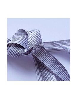 Veters lengtestreep wit-grijs 10mm - 120cm