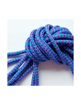 Veters aqua-paars rond 150cm