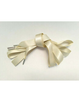 Veters glitter satijn lint creme-glans 16mm - 120cm