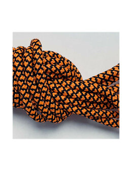 Veters oranje-zwart rond 150cm
