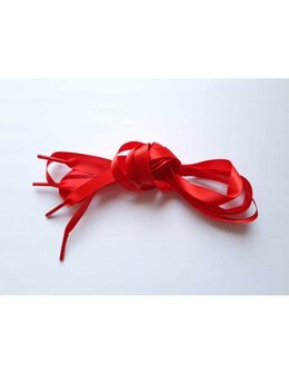 Veters satijn lint rood 10mm - 120cm