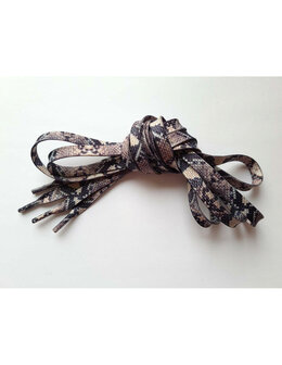 Veters reptiel grijs 8mm