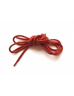 Veters glitter rood rond 120cm