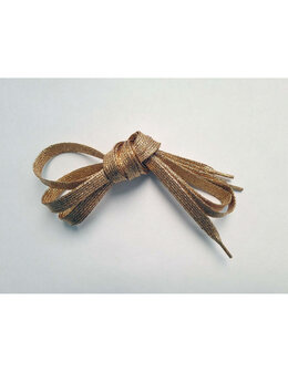 Veters glitter rose-goud 10mm - 120cm