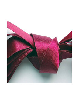 Veters glitter satijn lint rood-glans 16mm - 120cm