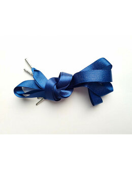 Veters glitter satijn lint blauw-glans 16mm - 120cm