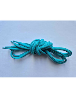 Veters cyaan blauw ovaal 6mm
