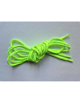 Veters neon groen ovaal 6mm
