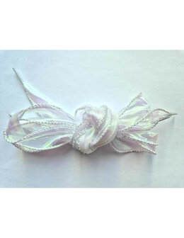 Veters organza wit hoogglans 40mm