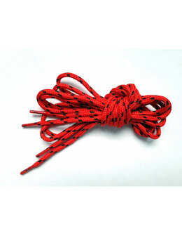 Veters rood-zwart rond 150cm