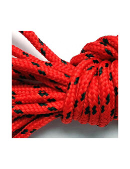 Veters rood-zwart rond 150cm