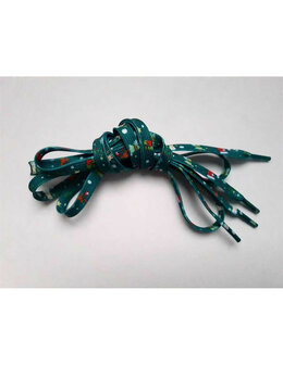 Veters kerst groen 8mm - 120cm