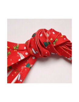 Veters kerst rood 8mm - 120cm