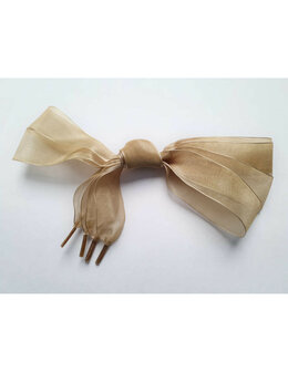 Veters organza lint goud 25mm - 120cm
