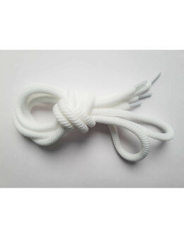 Veters wit dik rond 10mm - 120cm