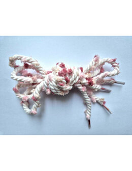Veters pompoen bordeaux-roze rond - 110cm