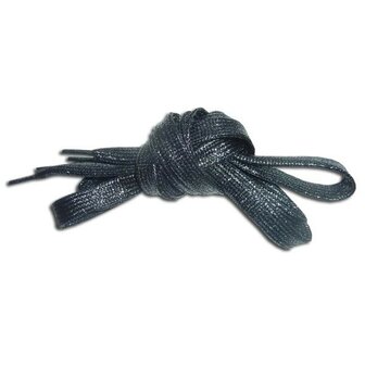 Veters glitter zwart 10mm
