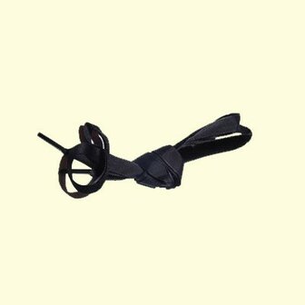 Veters fluweel zwart 10mm - 100cm