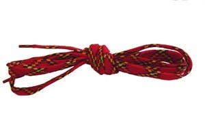Veters Tartan rood 10mm - 180cm