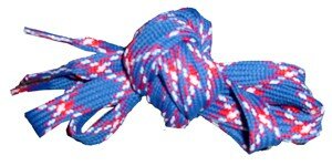 Veters Tartan blauw 10mm - 180cm