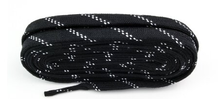 Veters zwart-wit 10mm - 275cm