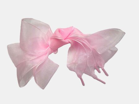 Veters organza lint lichtroze 40mm - 120cm